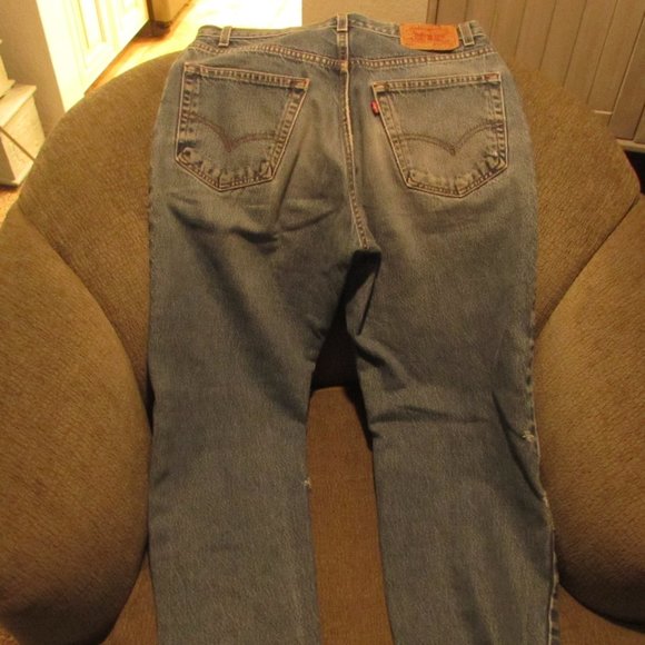 VINTAGE LEVIS 550 RELAXED FIT MADE IN USA SIZE 33 - Picture 6 of 8